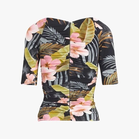 Favorite Daughter NWT The Bad Decisions Ruched Top in Hawaiian Clay Size Large - Picture 10 of 10